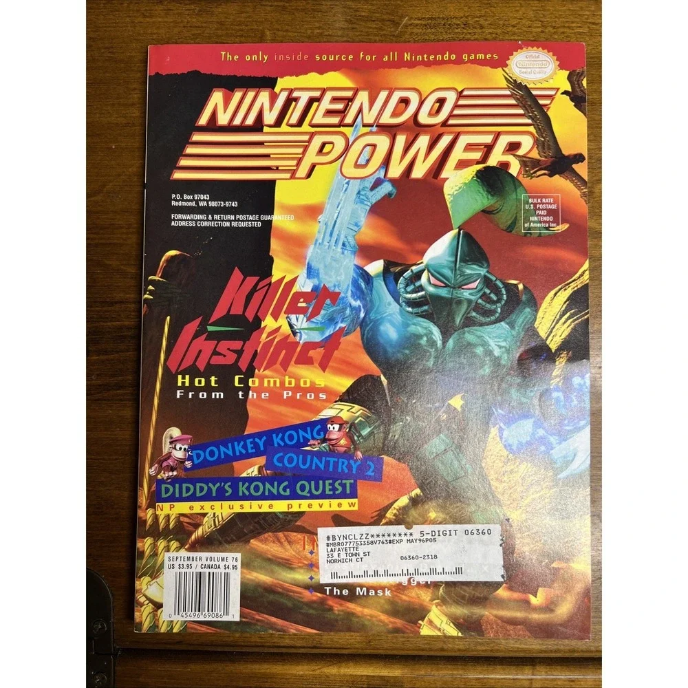 Nintendo Power‎ Volume 76 Killer Instinct w/ Batman Forever Poster and Inserts